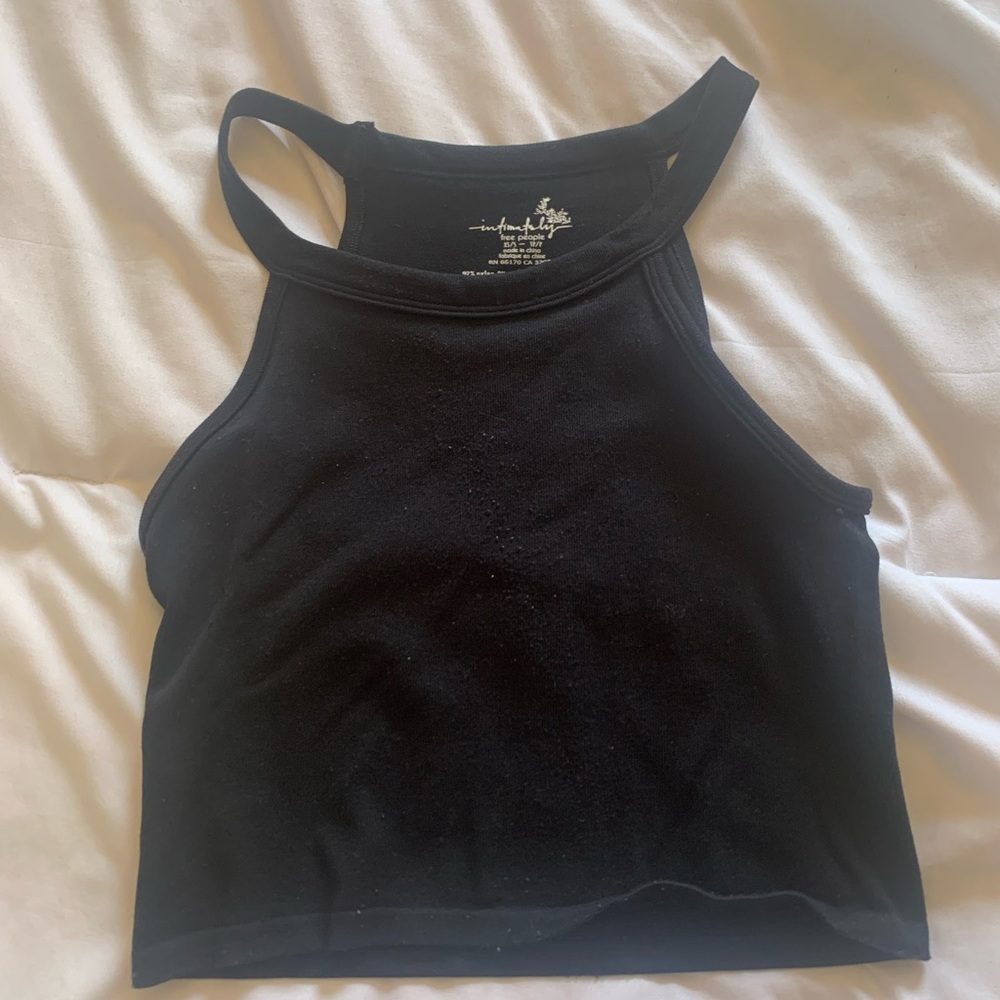 Free people black tank top